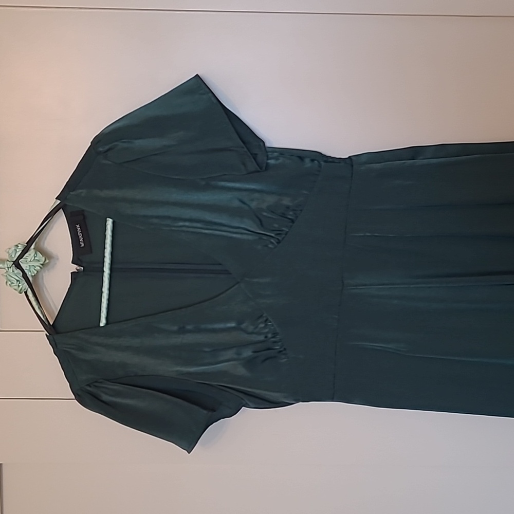 MINKPINK EMERALD GREEN wide leg jumpsuit - SIZE M